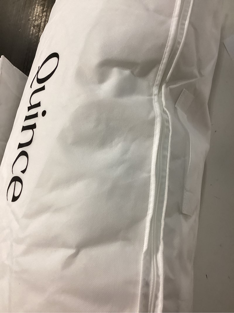 Condition photo showing New/Like New for luxe goose down pillow, king, medium/firm