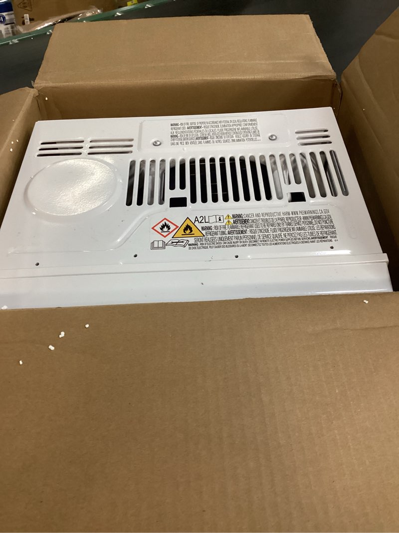 Condition photo showing As Is for antarctic star 6,000 btu window air conditioner, window ac unit, cools rooms up to 250 sq.ft., 6 in 1 modes air conditioner window unit with remote control, easy to install, energy saving, white 6000 british thermal units