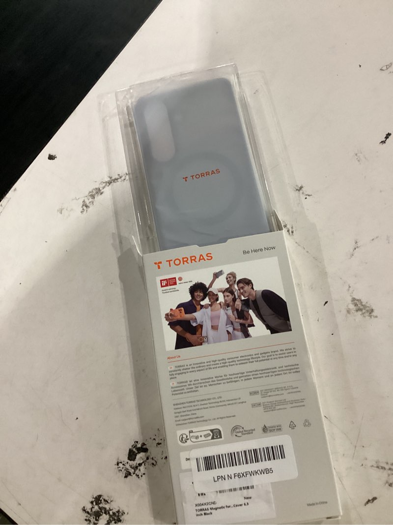 Condition photo showing New/Like New for torras magnetic for samsung galaxy s26 case, [12ft military-grade protection] [fit for magsafe] shockproof protective slim case for samsung s26 case, diy buttons thin matte, translucent black black s26 6.3"