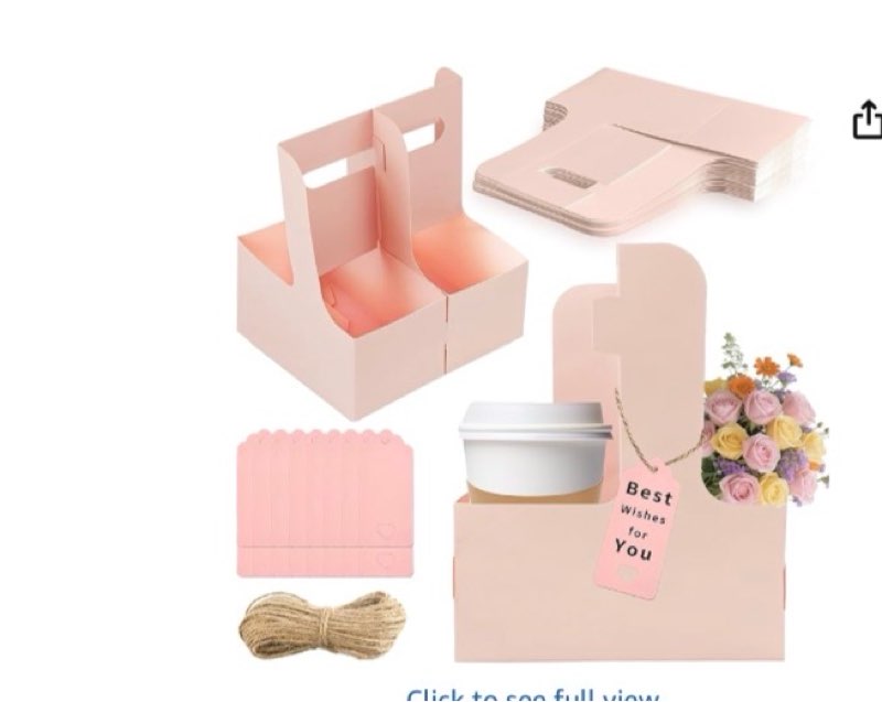 2 Cup Drink Carrier with Handle, 16 Pack Assemblable Coffee Cup Holders for Hot or Cold Drinks, Disp