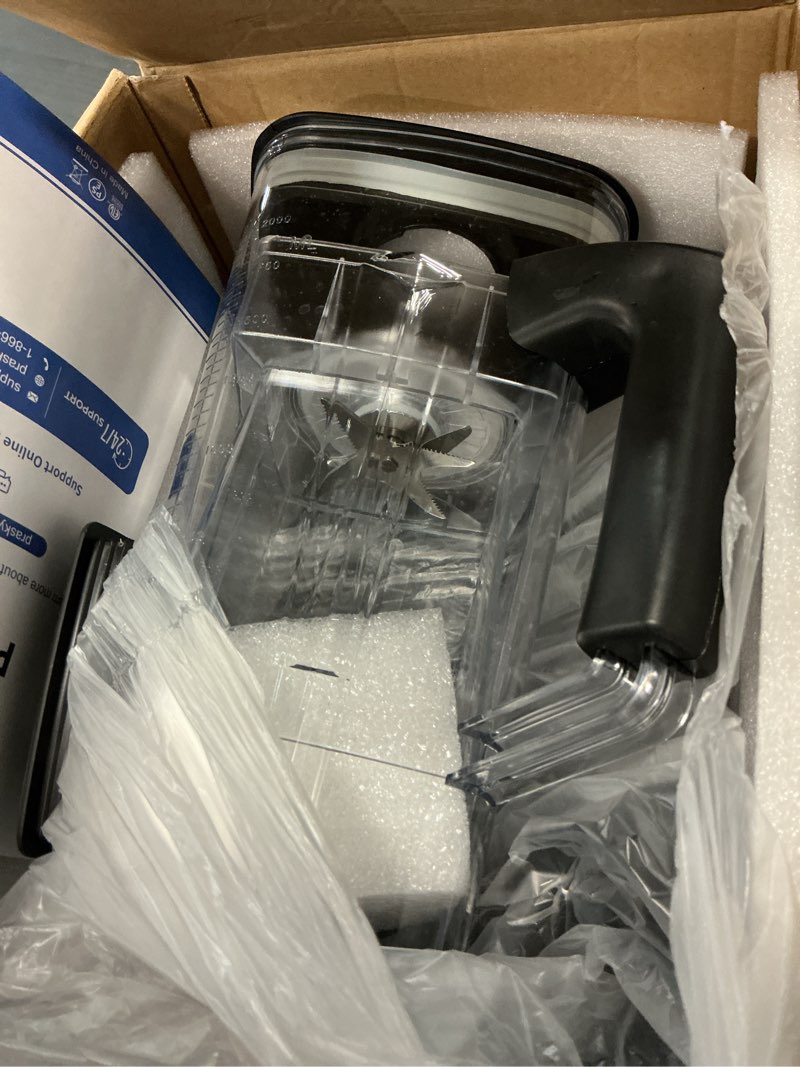 Condition photo showing Good Condition for kitchen blender, 101oz smoothie blender large capacity, 2400w smoothies blenders, juice&grinder jar combo, bpa-free, 25000 rpm professional blenders, ice crushing, frozen fruit (gray, 3l) gray 3l
