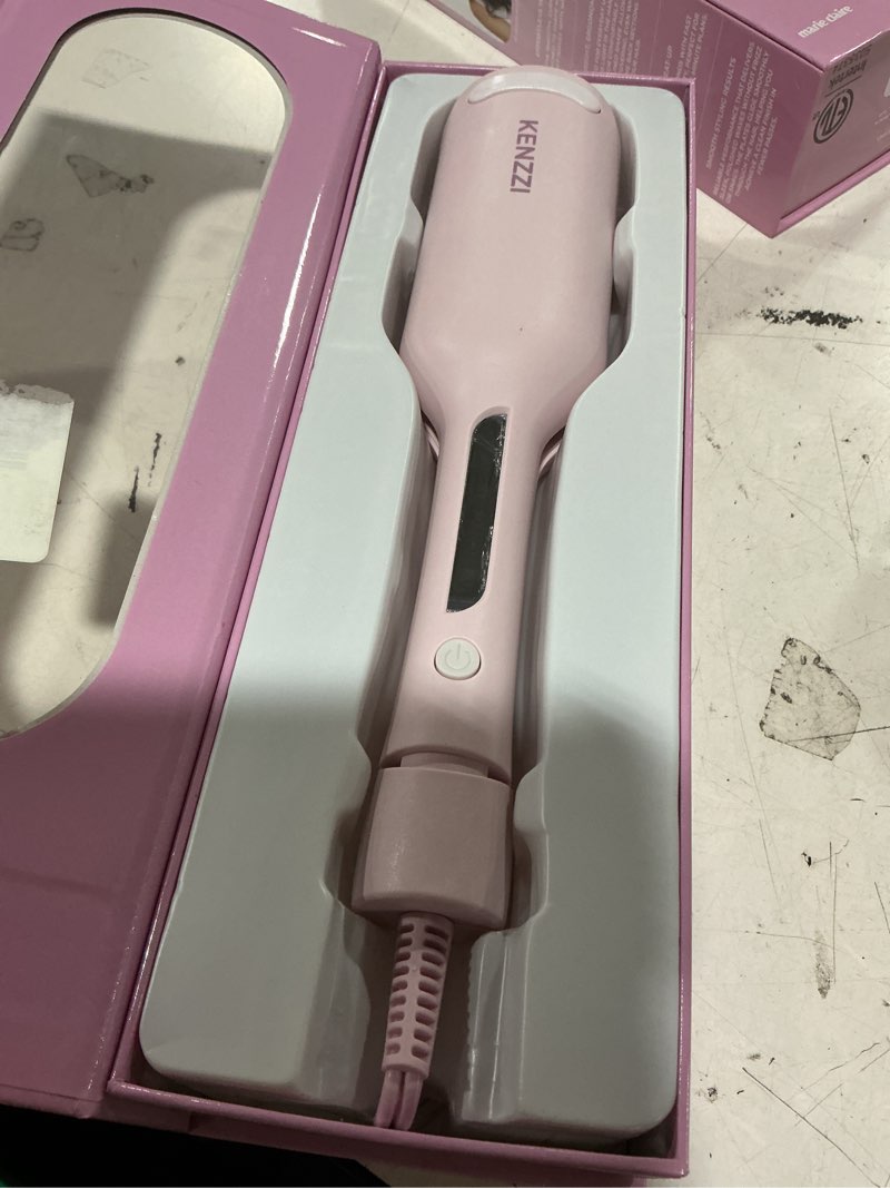Condition photo showing Good Condition for kenzzi wave styler 2-barrel hair waver, 1.25 in, 6 heat settings, pink