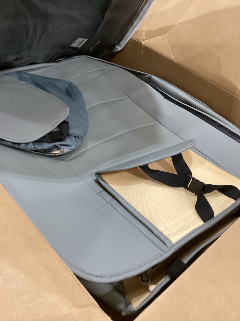 Condition photo showing As Is for ns yolo leather car seat covers full set,universal fit for most cars,suvs and sedans,waterproof luxury leatherette cushions, 5 seats protectors (grey, full set-5 seats(front and rear)) grey full set-5 seats(front and rear)