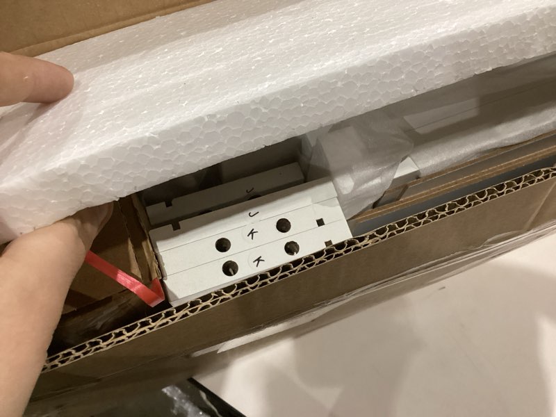 Condition photo showing Good Condition for Gadroad LED Nightstand with Charging Station, Bedside Table with 3 Drawers and LED Lights, End Table Sofa Couch Side Table with Pull-Out Shelf, White