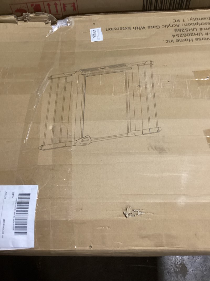 Clear Dog Gate for Doorway Stairs Wide Openings