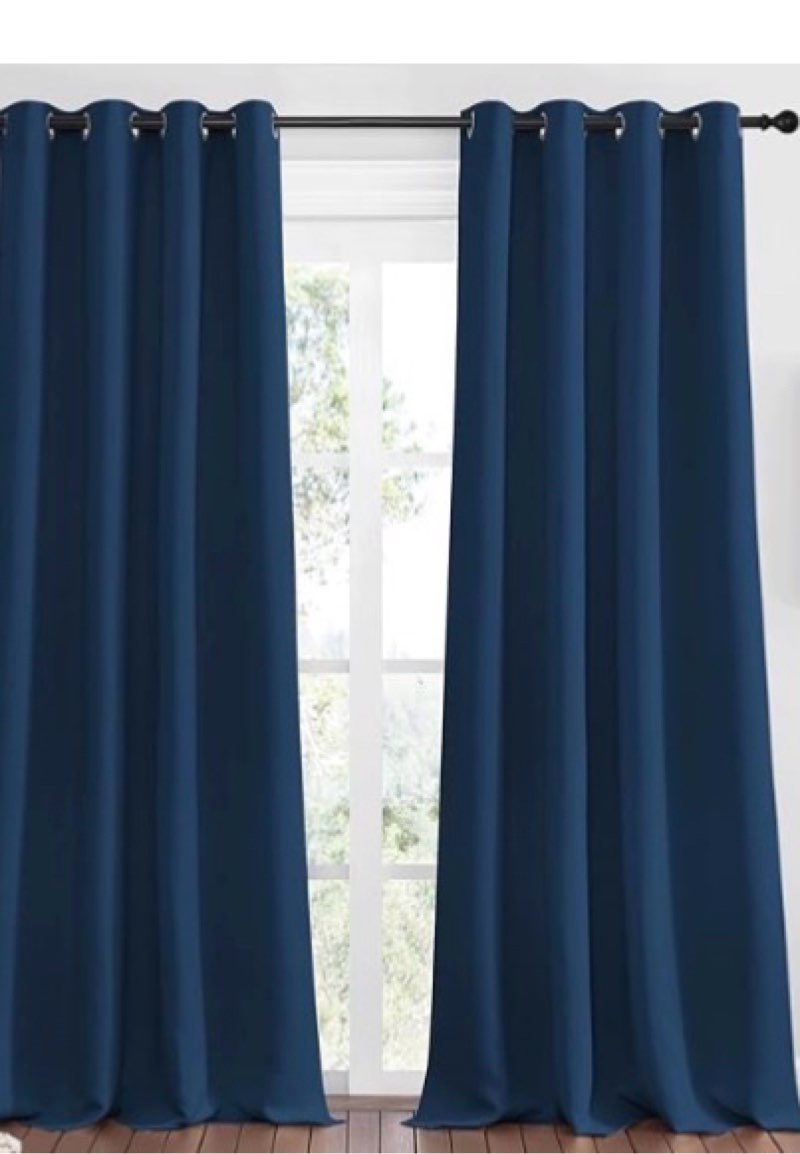 NICETOWN Blackout Window Curtain Panel - Home Fashion Thermal Insulated Room Darkening Drapery for B