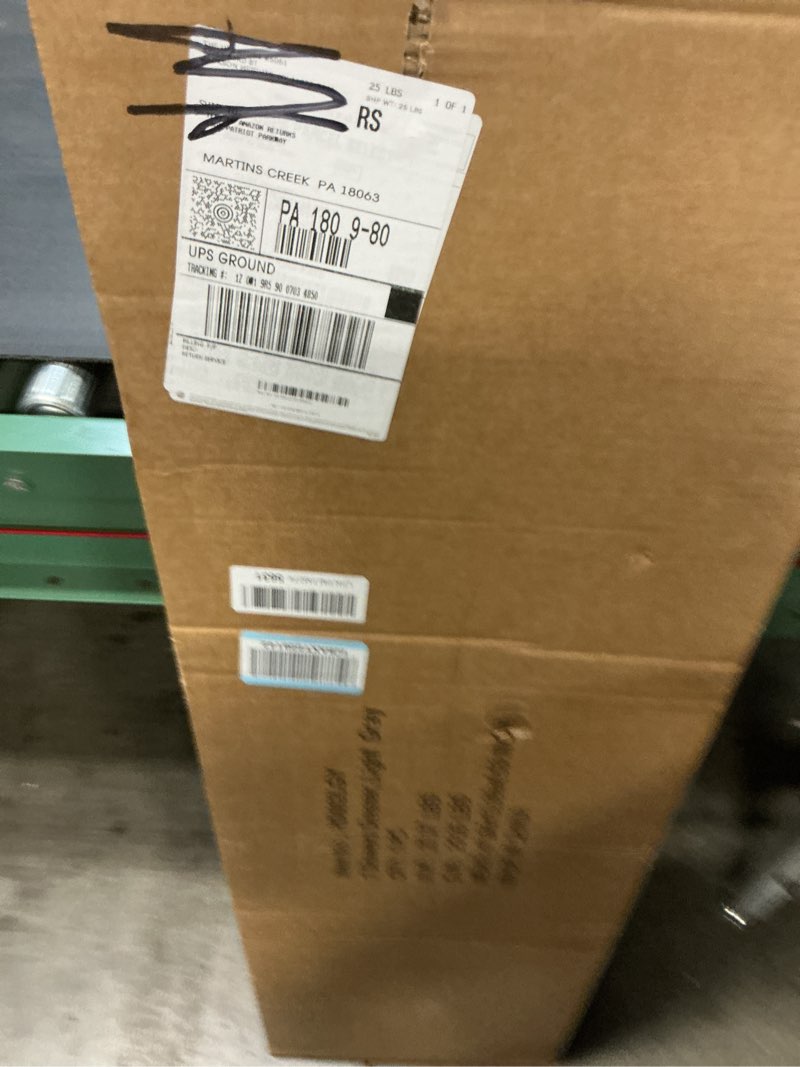 Condition photo showing New/Like New for Mifuro Tall Dresser for Bedroom, Vertical Storage Organizer Tower with 7 Drawers, Chest of Drawers with Fabric Bins, Steel Frame, Wood Top for Bedroom, Closet, Entryway- Light Grey Light Grey 7 Drawers