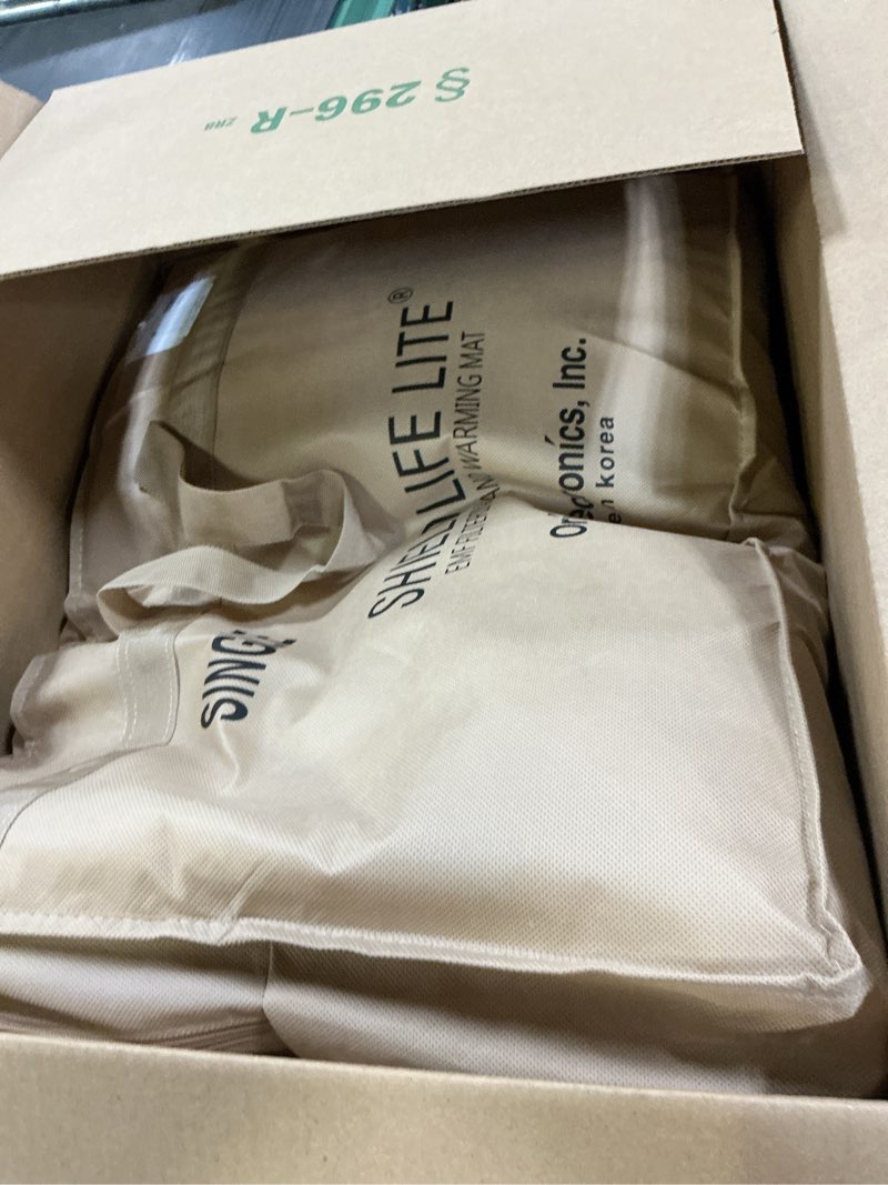 Condition photo showing Good Condition for 99% EMF Blocking Heated Mattress Pad Twin/Single Size. 8 Heat Settings with Auto Shut Off. by Shield Life TheraMat Lite.