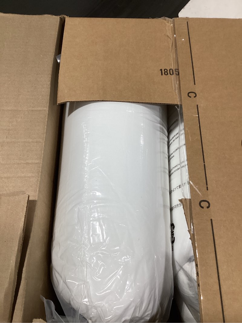 Condition photo showing New/Like New for amazon basics down alternative bed pillows, medium density for back and side sleepers, king, 2-pack, white, 36 in l x 20 in w king (pack of 2) medium pillow