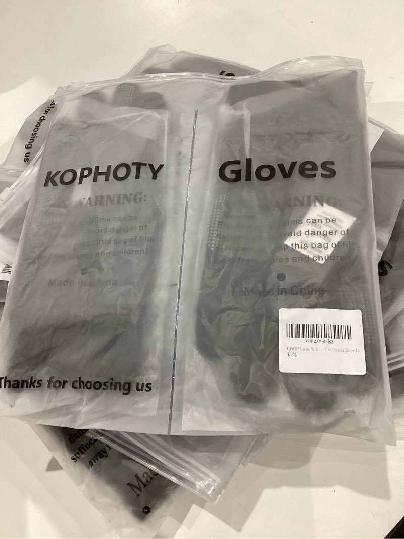 Condition photo showing As Is for TouchScreen Winter Gloves, Warm Water Resistant Windproof Thermal Gloves for Driving Running Cycling Black-Grey Large (Men) -- X-Large (Women)