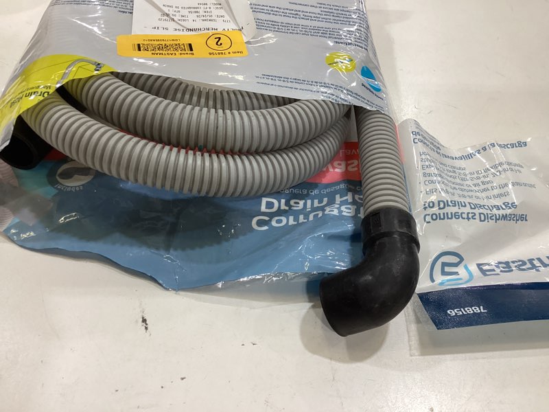 Condition photo showing As Is for eastman 8-ft 5/8-in od inlet x 5/8, 7/8, or 1-in od outlet polypropylene dishwasher drain hose