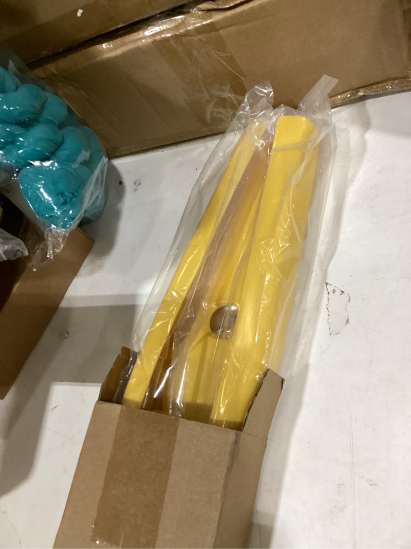 Condition photo showing New/Like New for voodonala front bumper lip splitter protector cover replacement part for 2015-2023 dodge challenger scat pack r/t gt srt plus,not for widebody(yellow,2pcs/set) yellow rt srt gt
