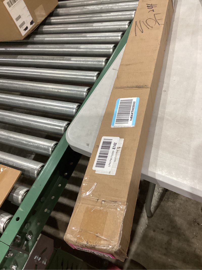 Condition photo showing Good Condition for Ceiling Curtain Track, 9ft to 12ft Adjustable Curtain Track Ceiling/Wall Mount, Heavy Duty Aluminum Curtain Track Rods with Roller Hooks - Curtain Rail System for Grommet/Pleated Drape, White 3ft-12ft White