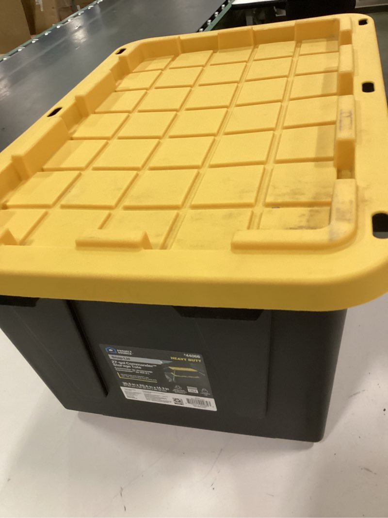 Condition photo showing Good Condition for Centrex Plastics, LLC Commander 27-Gallon Tote with Standard Snap Lid