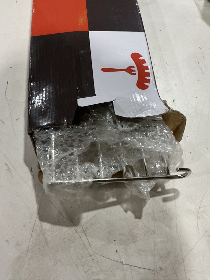 Condition photo showing As Is for qulimetal 66045 grill warming rack for weber gs4 genesis ii e-410, ii s-410, ii se-410 grills, grill parts for weber genesis ii 400 series, sus304 stainless steel warming rack for genesis 66045 32.7 inch 304 stainless steel