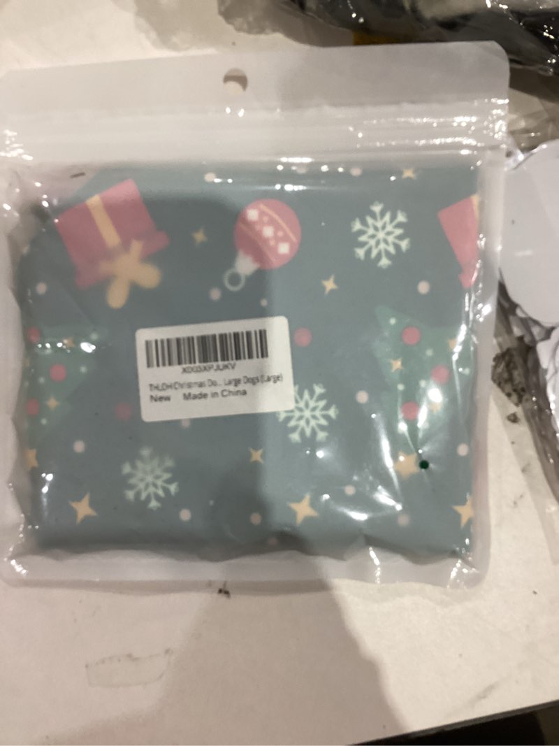 Condition photo showing New/Like New for Christmas Dog Bandanas - 2 Pack Reversible Santa Claus and Christmas Tree Dog Scarf for Boy & Girl, Premium Durable Fabric, Festival Dog Bib, Holiday Bandana for Medium & Large Dogs (Large) Large Christmas - Green, Red