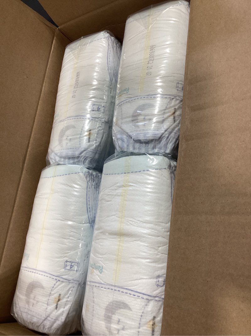 Condition photo showing New/Like New for pampers zzz overnight diapers, size 4 (22-37 lbs), 104 count, nighttime protection disposable baby diaper, night time leak and skin protection size 4 104
