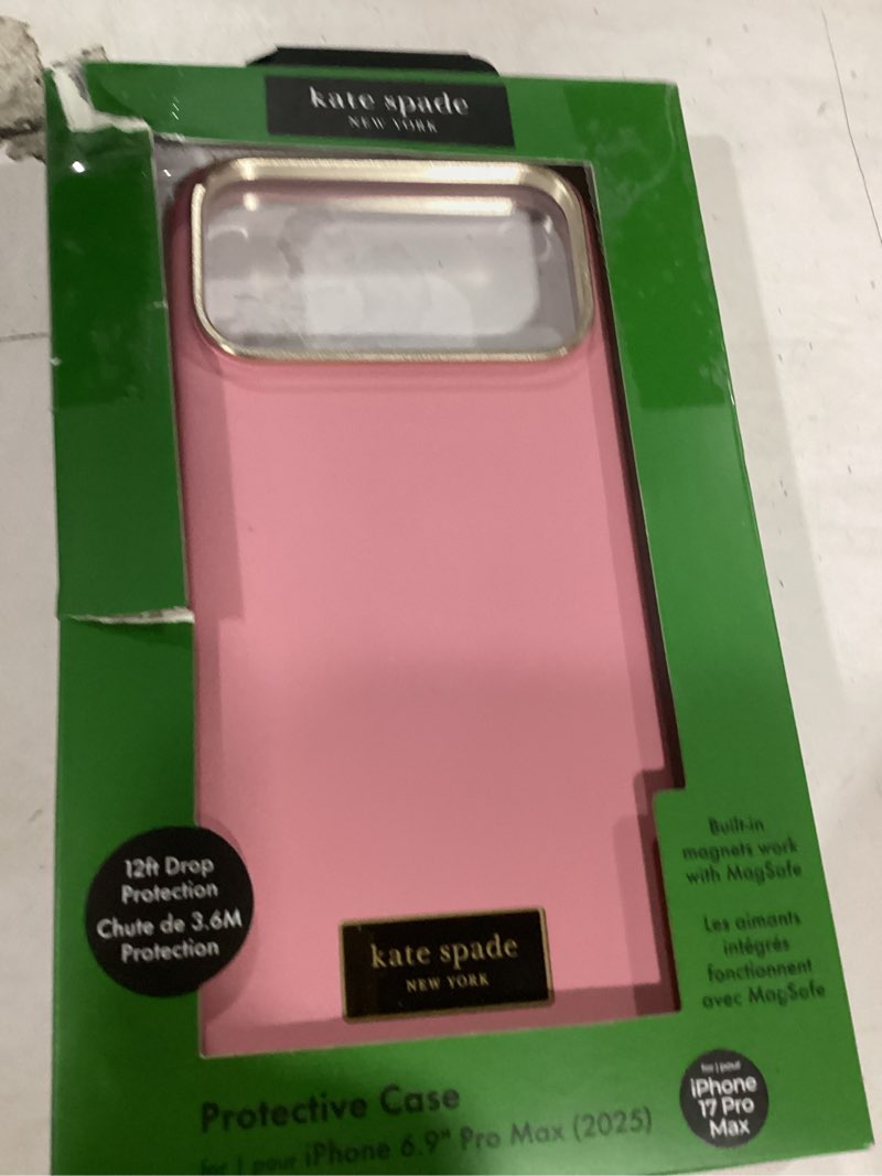 Condition photo showing Good Condition for kate spade new york iPhone 17 Pro Max Case - Compatible with MagSafe - Designer Phone Case - Icon Dusk Rose