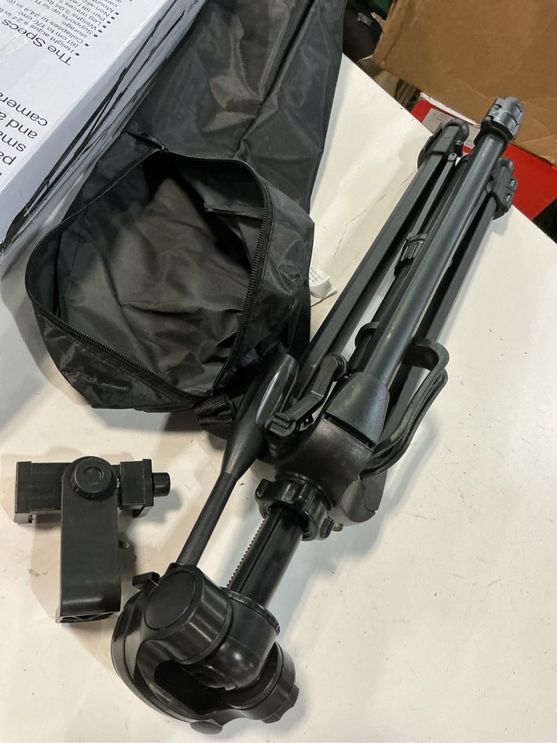 Condition photo showing Good Condition for onn 67-inch tripod with smartphone cradle for dslr cameras, smartphones and gopro action cameras