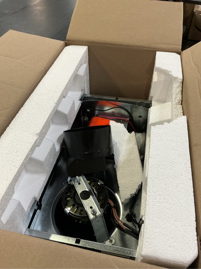 Condition photo showing Good Condition for broan-nutone bathroom exhaust fan with heater quiet 1.5 sones, 80 cfm and 3-level cct lighting, powerful ventilation and warm comfort for any bathroom 80 cfm led light fan and heater