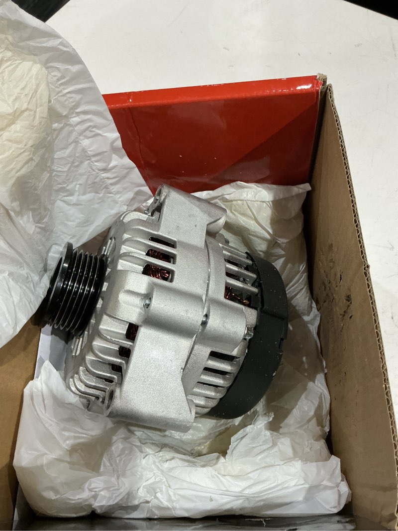 Condition photo showing Good Condition for a-premium alternator compatible with chevrolet/chevy, cadillac, gmc vehicle models, 4.3l 4.8l 5.0l 5.3l 5.7l 6.0l 6.5l 6.6l 8.1l, 12v 105a 6-groove pulley, 4 pins, replace# 10480388 10464438 19244727