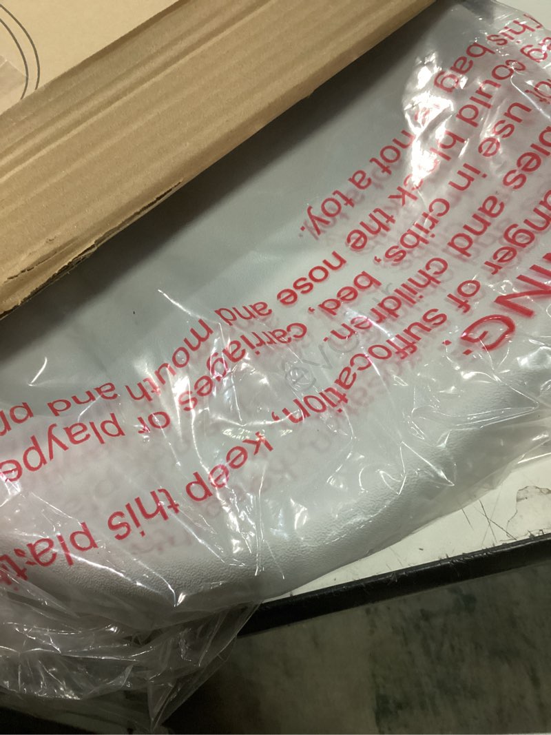 Condition photo showing New/Like New for Evolur Eva Baby Changing Pad in Light Gray, Soft, Lightweight and Portable Changing Pad, Fits All Changing Table, Waterproof Firm Padding