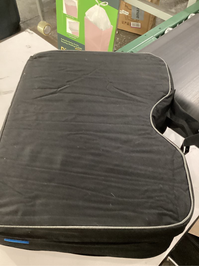 Condition photo showing As Is for 3-in-1 Stadium Seat Cushion, Premium Memory Foam & High-Density Foam Bleacher Cushion, Anti-Slip Waterproof Portable Stadium Cushion for Bleachers, Sports Events, Camping 2Packs