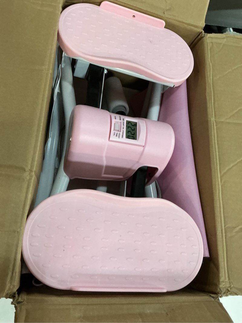 Condition photo showing Good Condition for rock stepper side to side low impact stair stepper, side steppers for exercise at home with resistance bands & non-slip mat – exercise step balance board workout equipment for apartment & living room