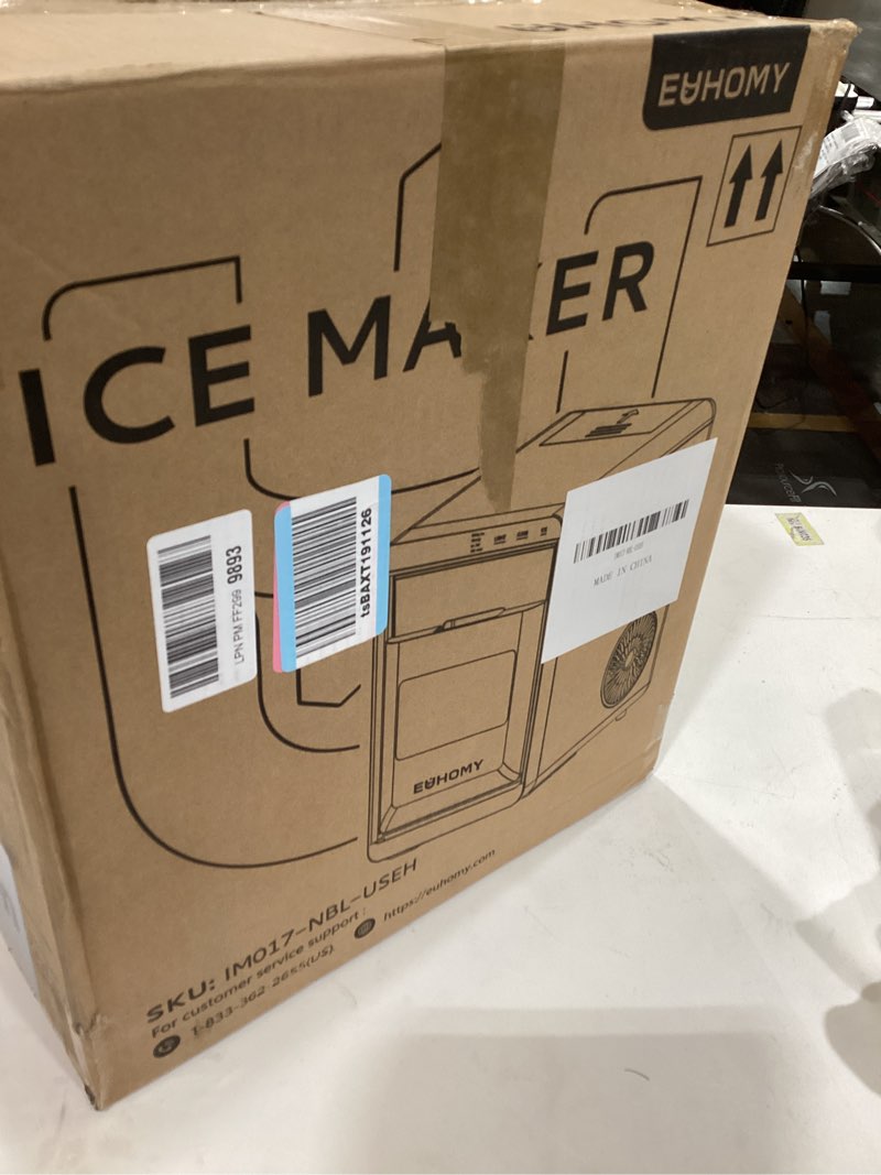 Condition photo showing Good Condition for EUHOMY Nugget Ice Maker Countertop, 40Lbs/24H Pebble Ice Maker Machine, Self-Cleaning Countertop Sonic Ice Makers with Ice Scoop&Basket, Pellet Ice Maker Machine for Home/Kitchen/Office Black 40LBS/Day