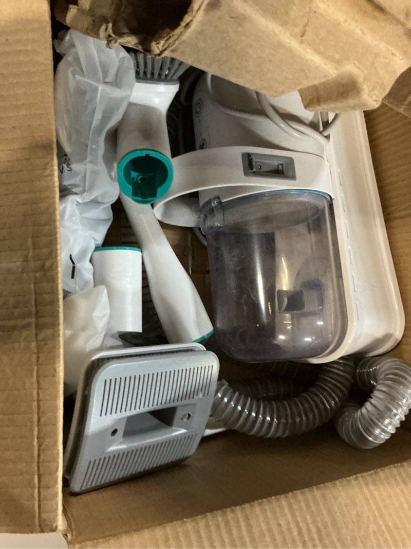 Condition photo showing As Is for dog grooming kit, pet grooming vacuum with pet clipper nail grinder, dog hair vacuum with 6 pet grooming tools for dogs cats shedding grooming