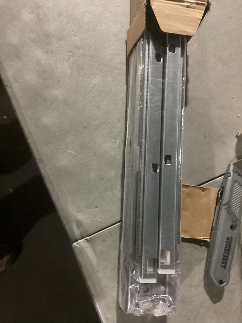 Condition photo showing New/Like New for 20 inch soft close undermount (bottom mount) drawer slides, 1 pair heavy duty stainless steel slides, full extension 100lb capacity for vanity cabinets, home office desks (20 inch)
