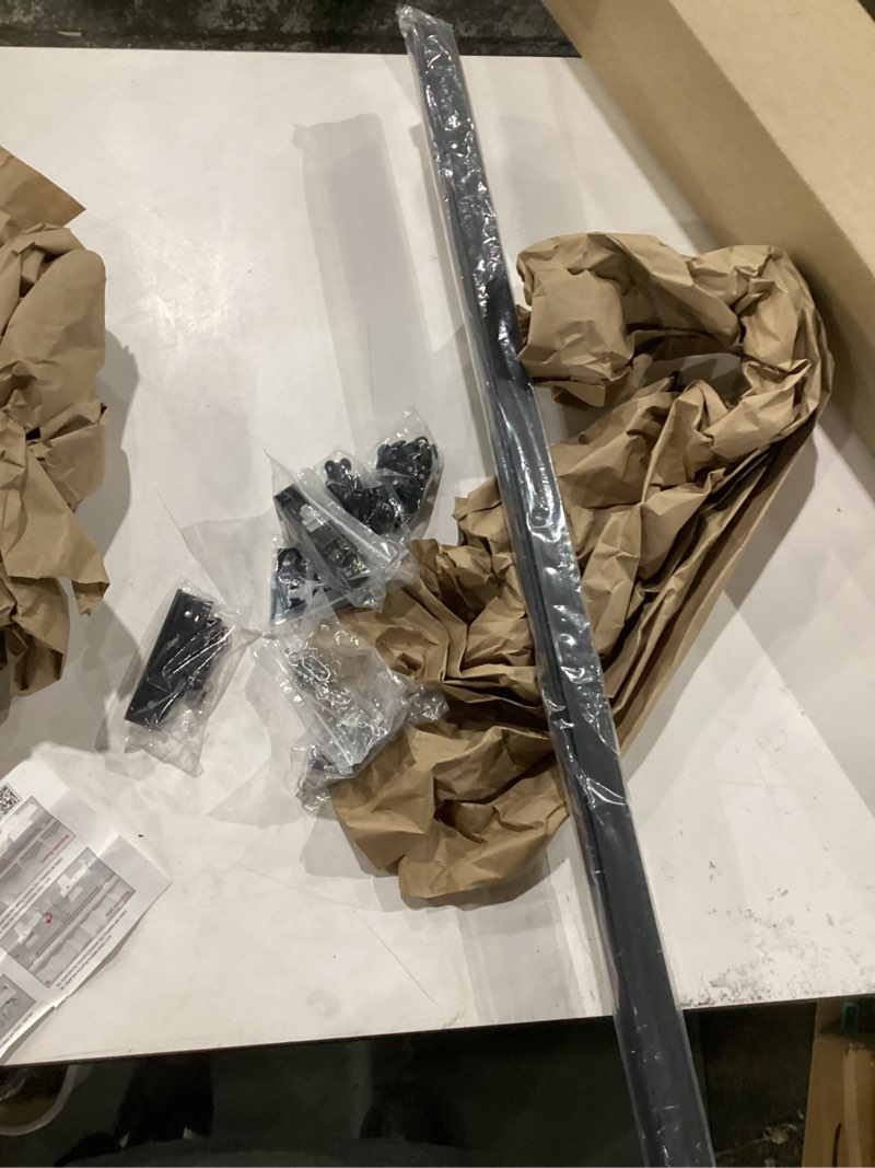 Condition photo showing Good Condition for ceiling curtain track, wall mount curtain tracks, black, 6ft-9ft | heavy duty aluminum rail, with smooth gliding rollers hooks, room divider, for bedroom living room office