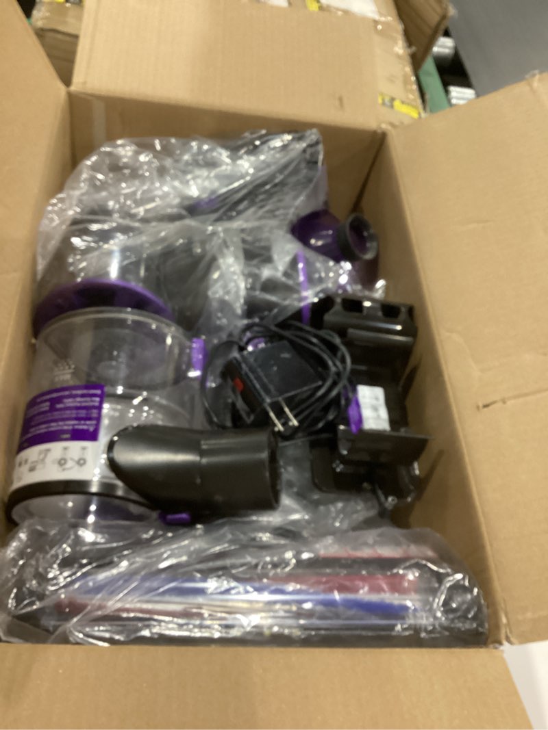 Condition photo showing As Is for Cordless Vacuum Cleaner for Home, 80,000PRM Powerful 4 in 1 Lightweight Stick Vacuum with 2 Adjustable Suctions, Max 40 Mins Runtime, 2600mAh Rechargeable Vacuum Cleaners (Ink Purple)