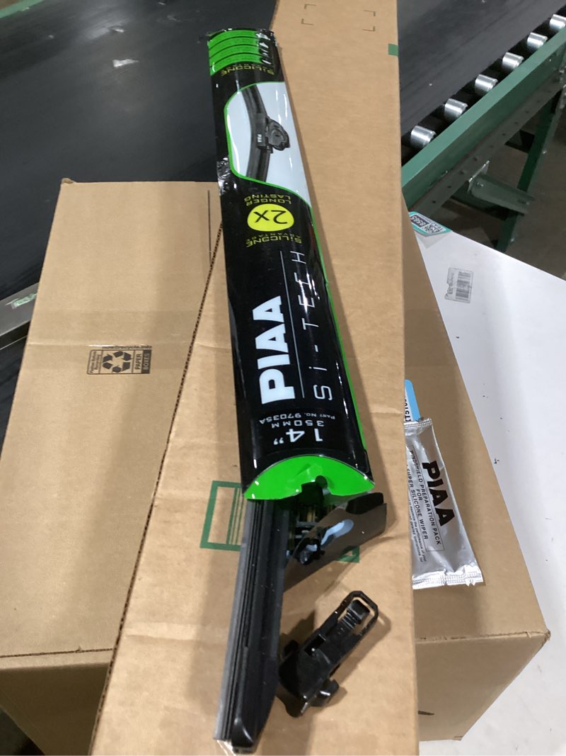 Condition photo showing As Is for PIAA 97035 14 inch Silicone Wiper Blade Si-Tech (350mm) Premium All-Season OEM Automotive Replacement Windshield Wiper Blades (Pack of 1) 14 Inches