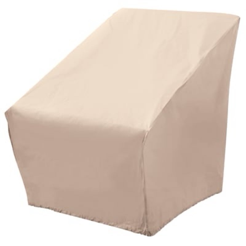 style selections tan polyester patio furniture cover for oversized chair