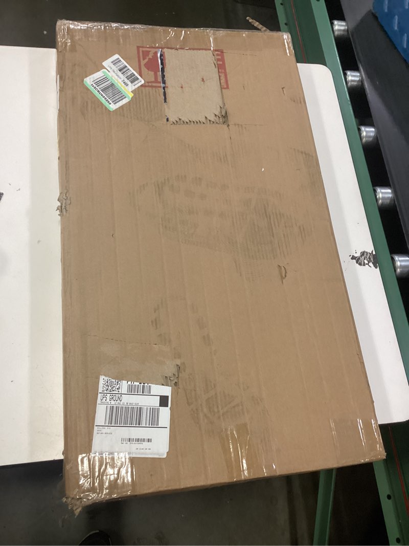 Condition photo showing New/Like New for extra large ottoman tray rectangle, 32.5"x18.5" wooden ottoman trays with leather handles, rustic decorative storage tray for ottoman 32.5" x 18.5" x 1.5"