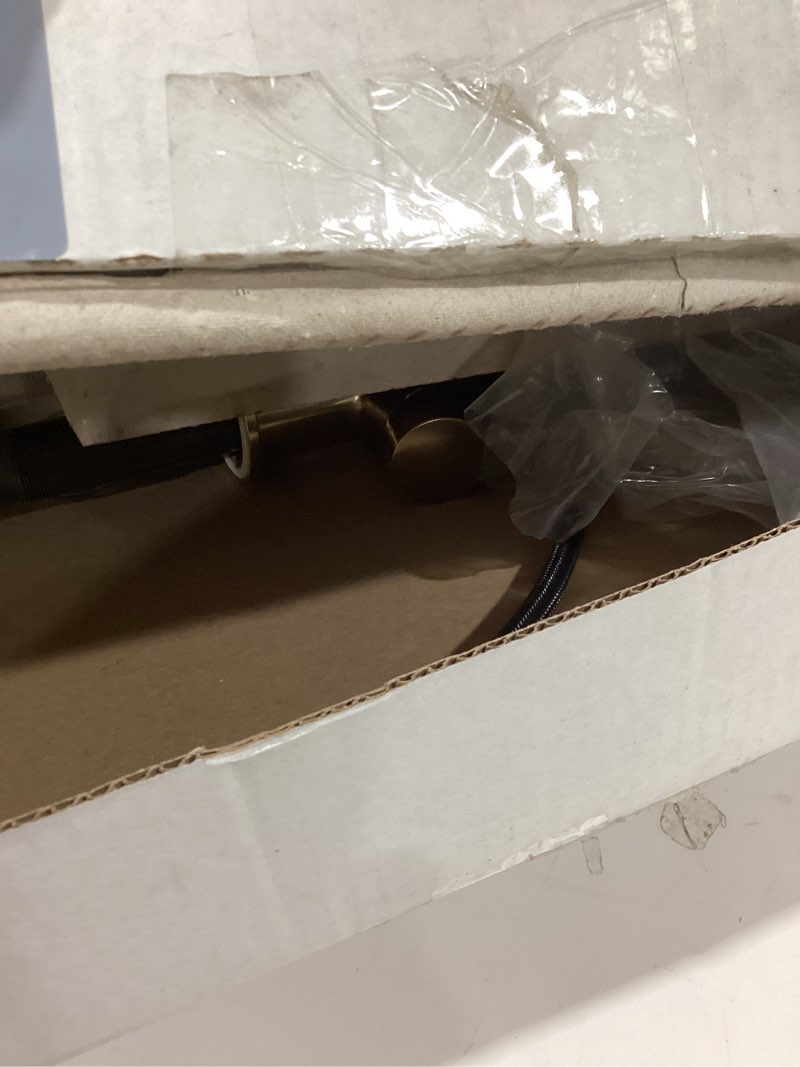 Condition photo showing New/Like New for Single Handle High Arc Kitchen Faucet Stainless Steel Brushed Nickel,Commercial Single Hole Kitchen Sink Faucet,Modern One Hole Bar Sink Faucet No Deck Plate Brushed Nickel