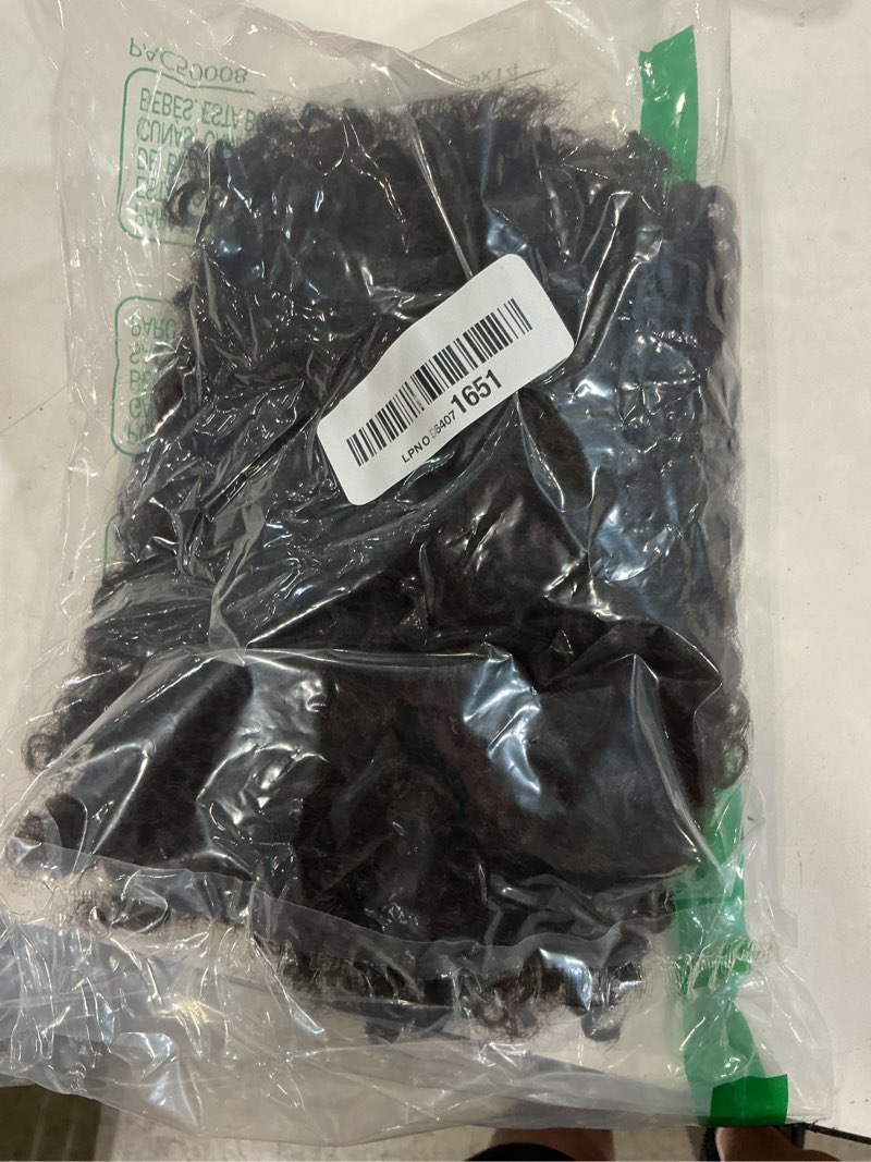Condition photo showing Good Condition for drawstring curly ponytail extensions for black women pink mango protein silk fiber human hair soft feeling afro kinky curly hair puff pony tails lightweight, soft natural budget for daily styles 8 inch 4/8#