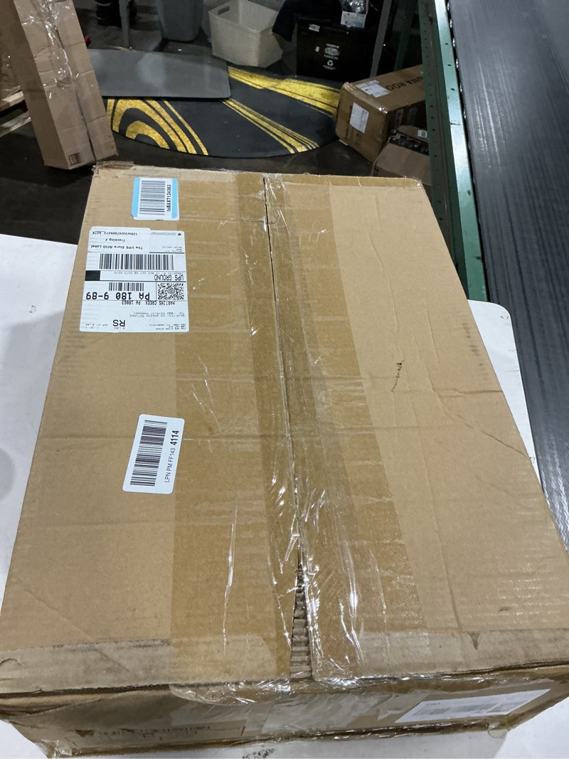 Condition photo showing As Is for WoofiGo Enclosed Stainless Steel Cat Litter Box with Lid, XL Extra Large Litter Box for Big Cats, Me