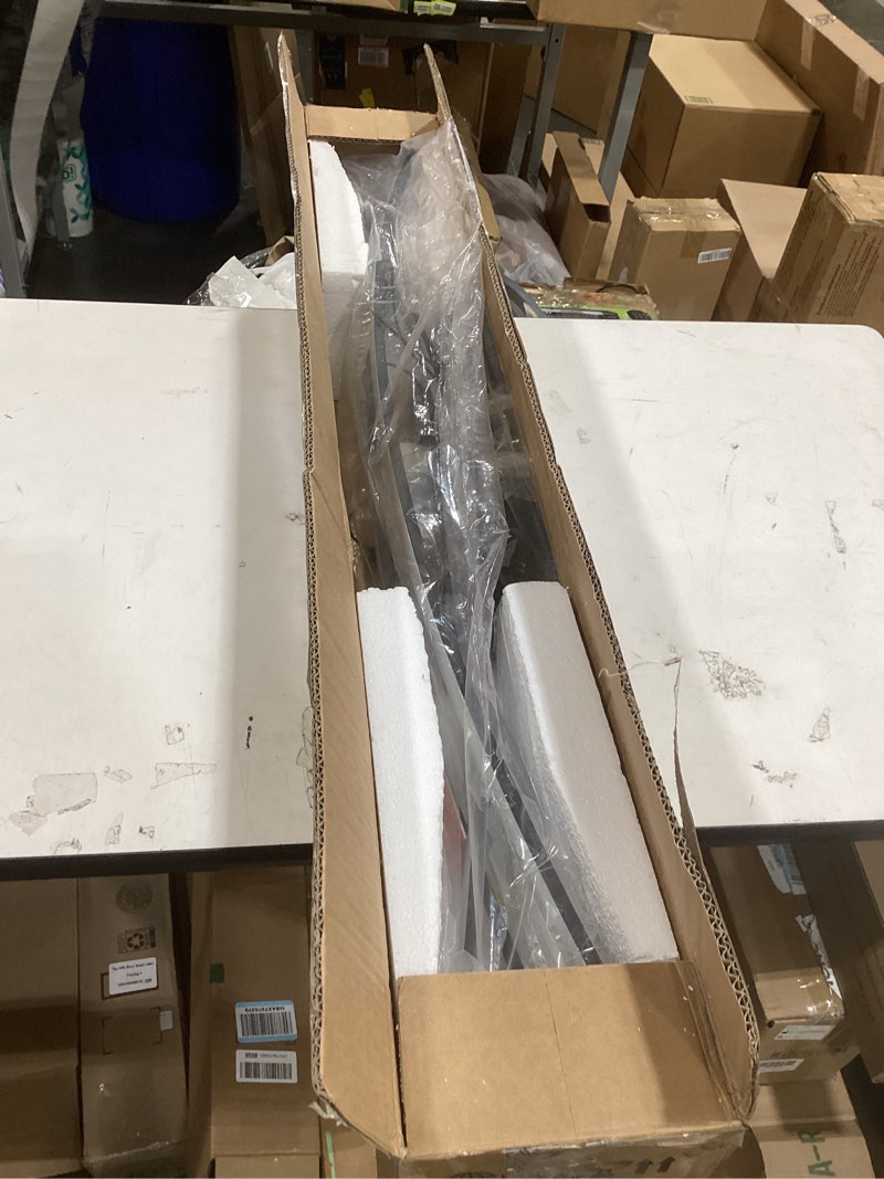 Condition photo showing Good Condition for matven modern chandelier, linear pendant light led dimmable hanging light fixture, 3000k-6500k with remote control (black, 47in) e 47in