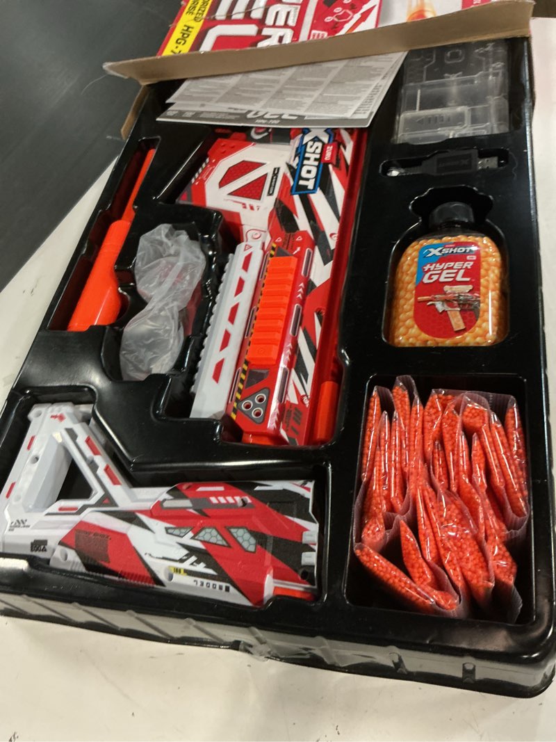 Condition photo showing Good Condition for xshot hyper gel hpg-700 blaster, semi and fully automatic gel blaster & 20,000 hyper gel pellets, 700 capacity mag, eyewear, ages 14 & up by zuru