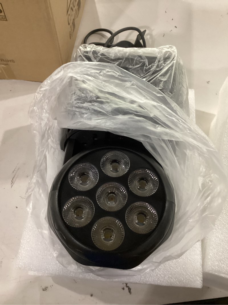 Condition photo showing Good Condition for u`king moving head light rgbw stage lighting dj lights 7 x 10w led beam spotlight 9/14 ch wash light with dmx and sound activated for party church wedding bar christmas halloween disco (2 pack) black (2 pack)
