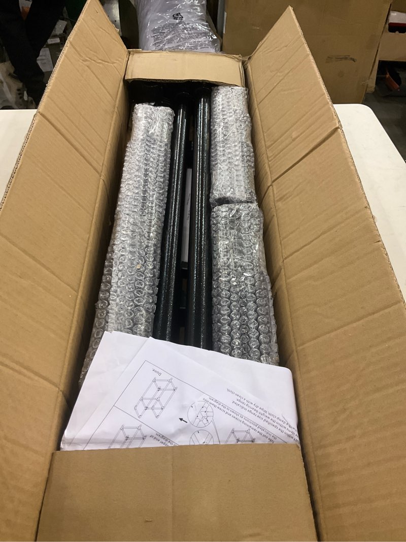 Condition photo showing New/Like New for Hershii Tire Storage Rack Standing Garage Storage Shelf Organizer for Indoor Outdoor Use - Black, 22.51'' X 14.16'' X 45.11'' 22.51'' X 14.16'' X 45.11'' Black