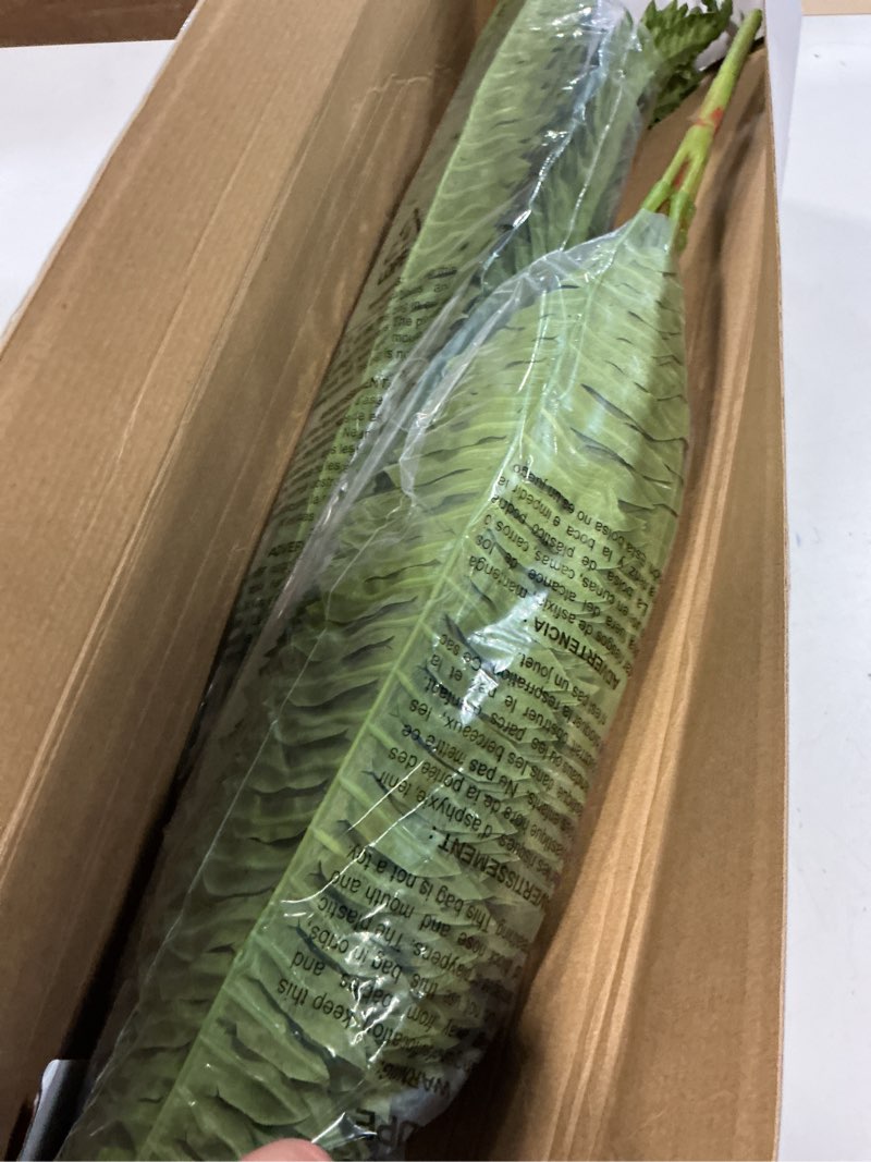 Condition photo showing Good Condition for 35" ferns artificial bush plants large, 2 artificial boston ferns with 39 fronds for outdoors home decor