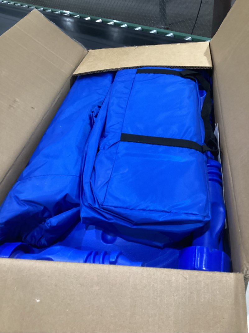 Condition photo showing As Is for Uthfy Pool Shade Canopy, Large Sunshade Swimming Canopy with UV Block & Waterproof, Steel Frame, Pop up Beach Canopy with Sandbags, Pool Accessory, Carry Bag, for Inground Pools, Patio, Lawn