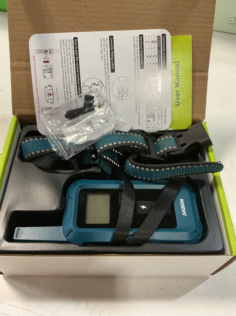 Condition photo showing Good Condition for jugbow dog shock collar - 4200ft dog training collar with remote, ipx8 waterproof electric collar with 4 training modes, security lock, rechargeable e-collar for dogs 10-120lbs blue