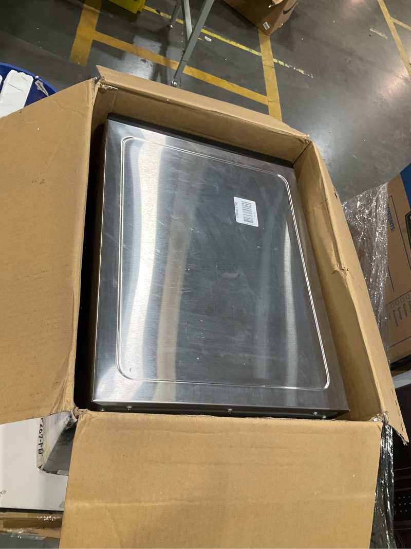 Condition photo showing As Is for cosori food dehydrator, bigger than 7 trays with large 6.5" drying space, 600w power saves more time than 480w, 165°f dehydrated dryer for jerky, herbs, meat, fruit, and yogurt, silver,stainless steel silver 6 trays dehydrator