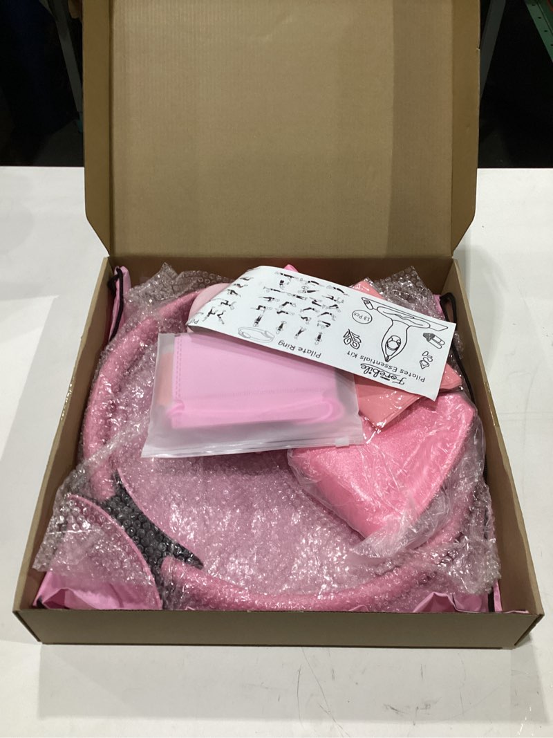 Pilates Kit Pilates Essentials Kit for Women 13 PCS Pilates Ring and Ball Set with Resistance Band,A