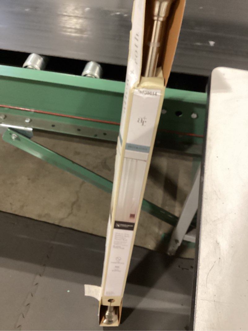 Condition photo showing Good Condition for allen and roth 42 inch to 72 inch stainless steel decorative shower rod brushed nickel finish
