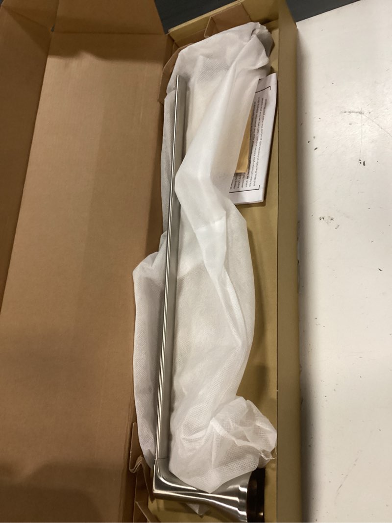 Condition photo showing As Is for american standard 7061018.295 aspirations 18-inch towel bar, brushed nickel